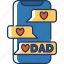 chats, message, chat, chatting, talk, dad, fathers day 