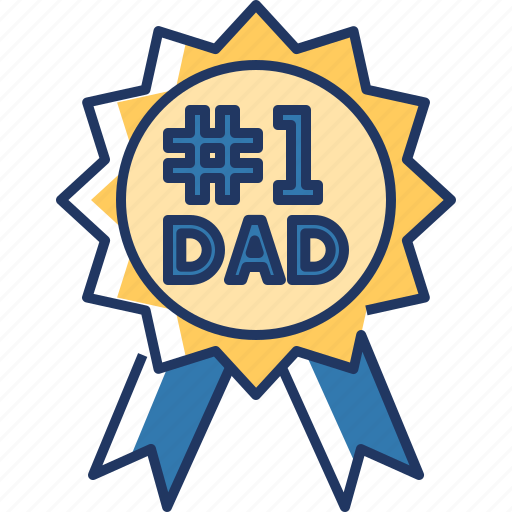 Badge, award, medal, winner, prize, dad, fathers day icon - Download on Iconfinder
