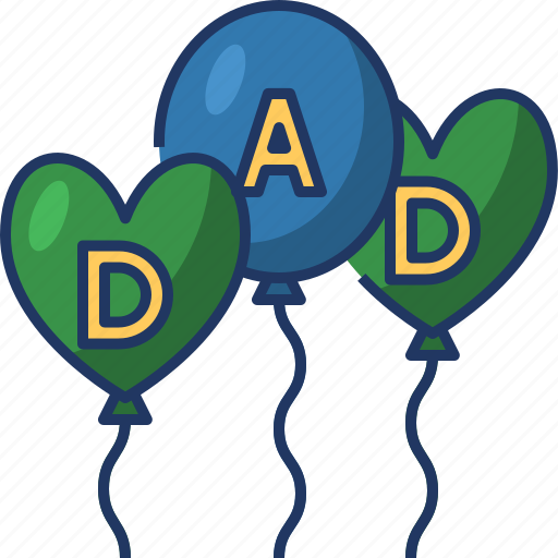Balloons, celebration, party, decoration, dad, fathers day, father icon - Download on Iconfinder