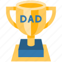trophy, award, medal, dad, fathers day, reward, prize