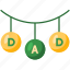 decorations, party, decoration, dad, fathers day, celebration, holiday 