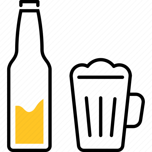 Bottle, drink, beer, alcohol, mug icon - Download on Iconfinder