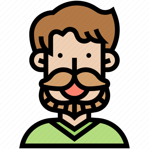 Mustache, beard, man, style, masculine icon - Download on Iconfinder
