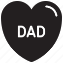 dad, daddy, heart, love 