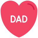 dad, daddy, heart, love
