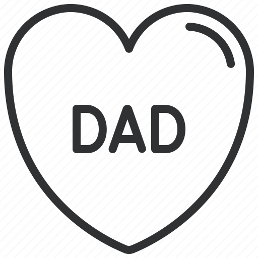 Dad, daddy, heart, love icon - Download on Iconfinder