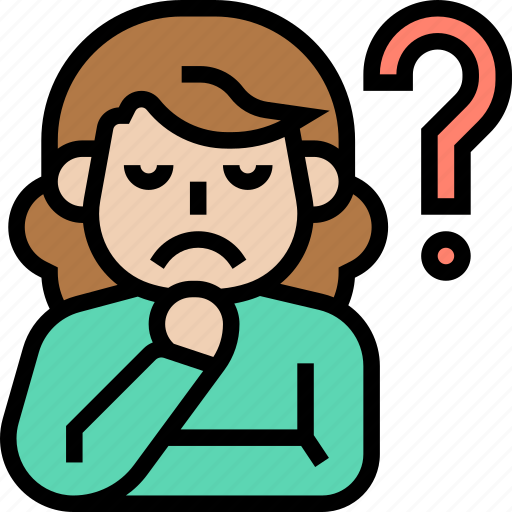 Question, doubts, wondering, thinking, query icon - Download on Iconfinder