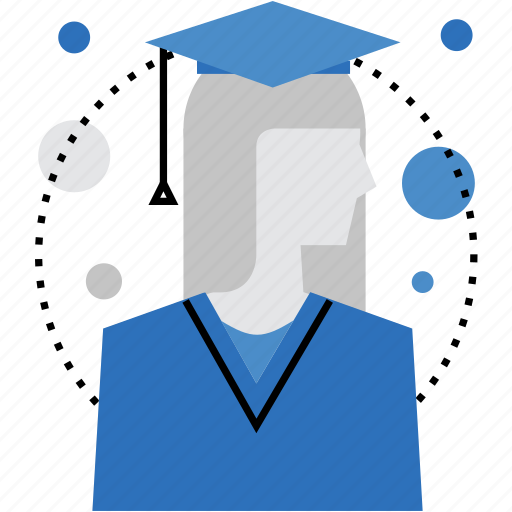 Education, female, graduate, graduation, scholar, student, university icon - Download on Iconfinder