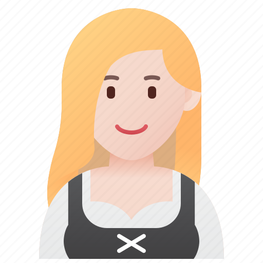 Folk, german, germany, girl, traditional icon - Download on Iconfinder