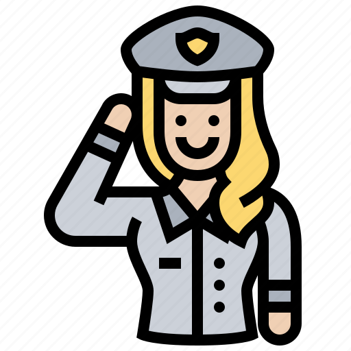 Agent, job, officer, policewoman, uniform icon - Download on Iconfinder