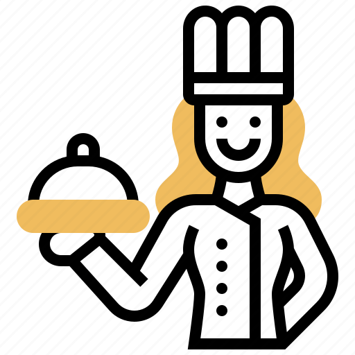 Chef, cook, job, restaurant, woman icon - Download on Iconfinder