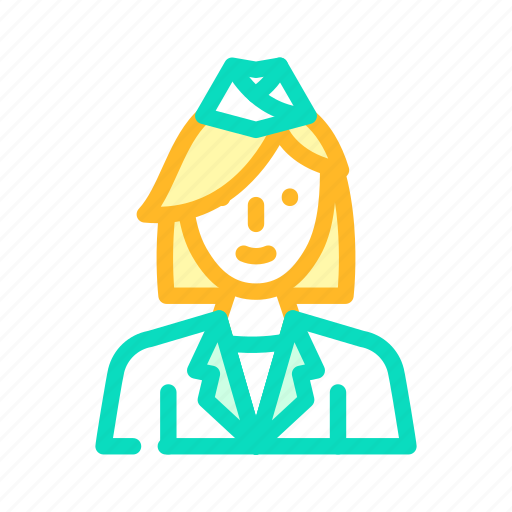 Tewardess, woman, profession, female, occupation, call icon - Download on Iconfinder