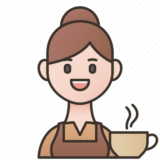 Barista, cafe, employee, service, waitress icon - Download on Iconfinder