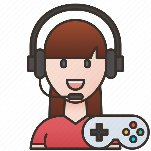 Entertainment, gamer, girl, professional, teenage icon - Download on Iconfinder