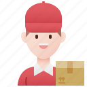 delivery, driver, job, postman, service