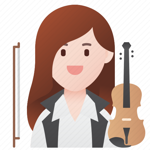 Musician, performer, professional, violist, woman icon - Download on Iconfinder