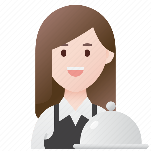 Employee, job, restaurant, serve, waitress icon - Download on Iconfinder