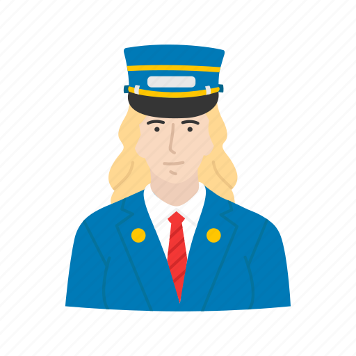 Aviator, captain, female pilot, pilot, conductor icon - Download on Iconfinder