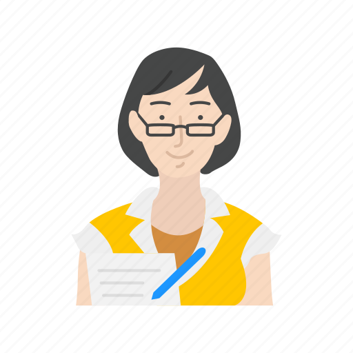Assistant, female assistant, secretary, teacher icon - Download on Iconfinder