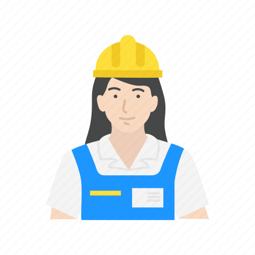 Construction, construction worker, female, female construction worker icon - Download on Iconfinder
