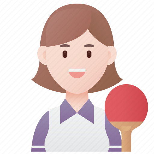 Champion, girl, professional, table, tennis icon - Download on Iconfinder