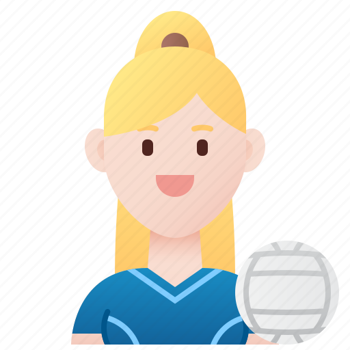 Athlete, female, player, team, volleyball icon - Download on Iconfinder