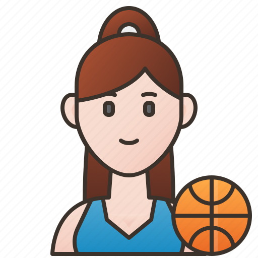 Athlete, basketball, player, sport, women icon - Download on Iconfinder