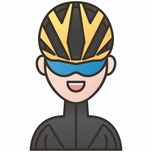 Cycling, cyclist, girl, racing, sport icon - Download on Iconfinder