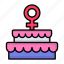 womans day, celebration, woman rights, feminism, cake, dessert 