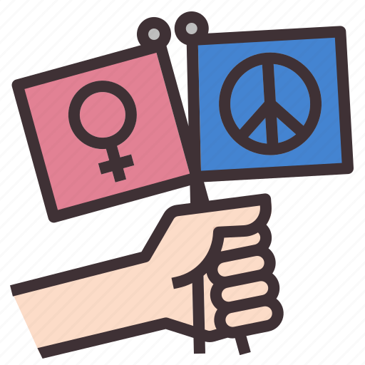 Peace, feminine, feminism, feminist, peaceful, campaing, peace sign icon - Download on Iconfinder