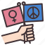 peace, feminine, feminism, feminist, peaceful, campaing, peace sign 