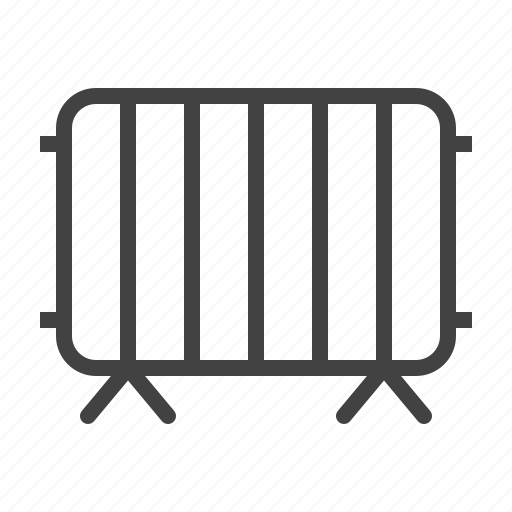 Barricades, control, crowd, fence, fencing, metal icon - Download on Iconfinder