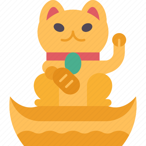 Cat, lucky, wealth, spiritual, blessing icon - Download on Iconfinder