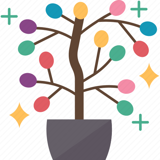 Gem, tree, jade, prosperity, luck icon - Download on Iconfinder