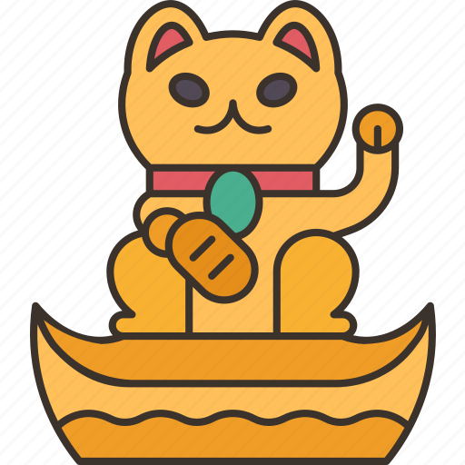 Cat, lucky, wealth, spiritual, blessing icon - Download on Iconfinder