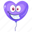 heart balloon, funny balloon, balloon, helium balloon, smiley balloon 