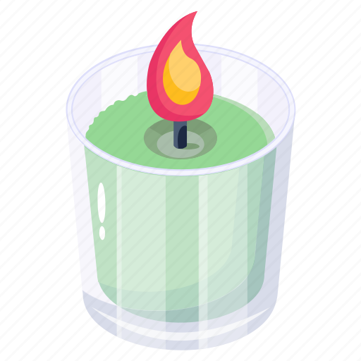 Candle glass, light, candlelight, candle, wax light icon - Download on Iconfinder