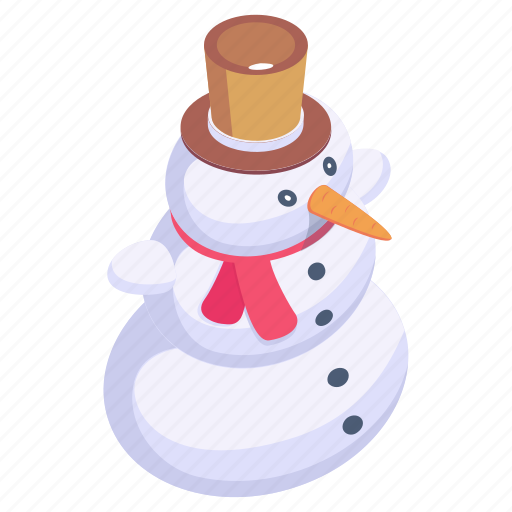 Snowman, ice sculpture, christmas snowman, ice doll, frosty man icon - Download on Iconfinder