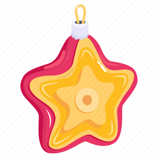 Decorative star, star ornament, hanging star, festive decor, star icon - Download on Iconfinder