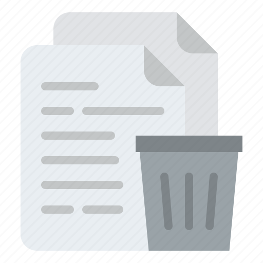 Delete, document, file, trash icon - Download on Iconfinder