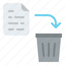 document, file, folder, remove