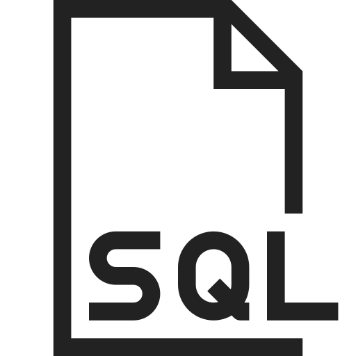 Extension, file, format, sql, document, file format icon - Free download