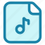 music, file, music file, document, multimedia 