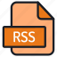 file, folder, format, type, archive, document, extension, rss 