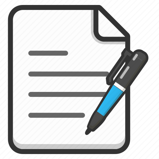 Edit, document, file, pen, text, write, writing icon - Download on Iconfinder