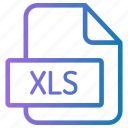 file, folder, format, type, archive, document, extension, xls