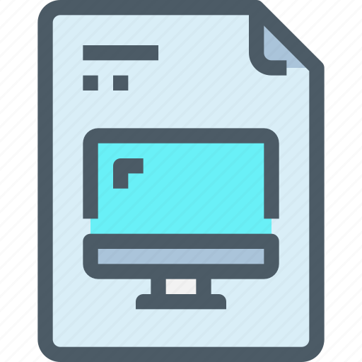Computer, digital, document, file, paper icon - Download on Iconfinder