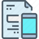 document, file, mobile, paper, smartphone