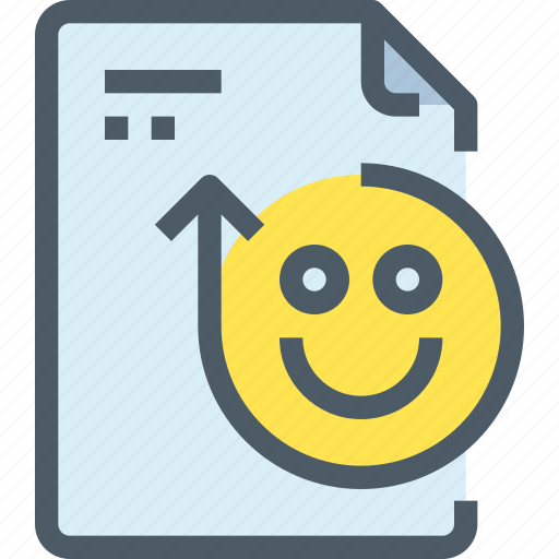 Document, face, file, happy, paper, rating icon - Download on Iconfinder
