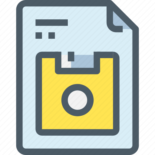 Disk, document, file, office, paper, save icon - Download on Iconfinder